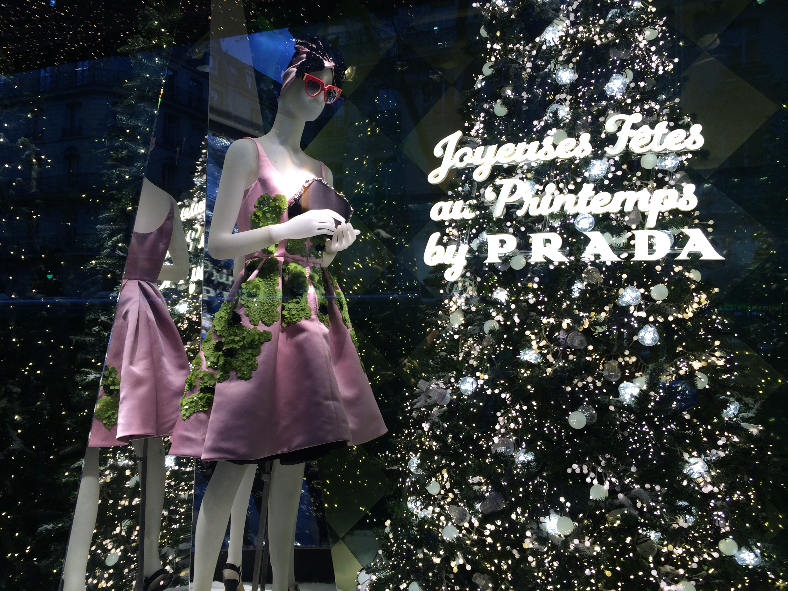 Prada Christmas Window at Printemps Department Store