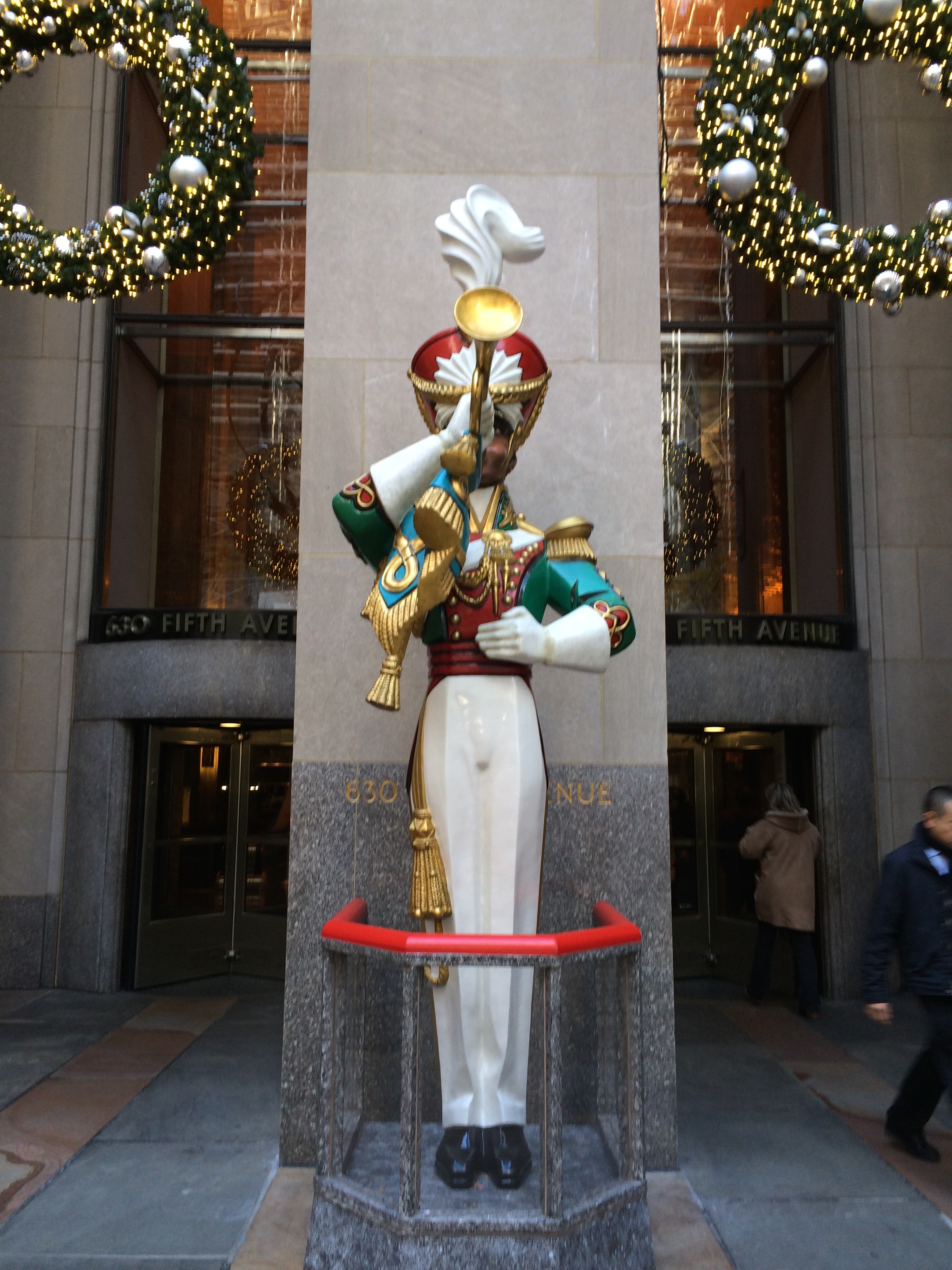 Soldier Guarding the Rock Center Tree
