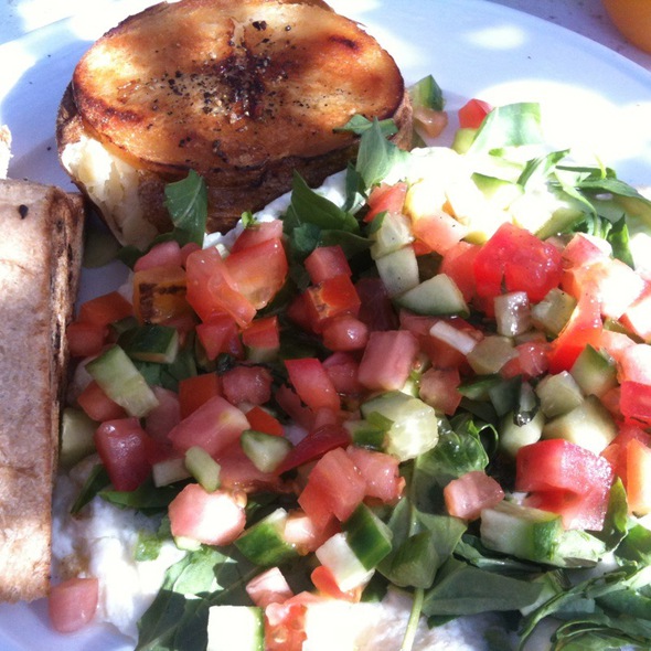 Egg White Omelette, Feta, Tomatoes