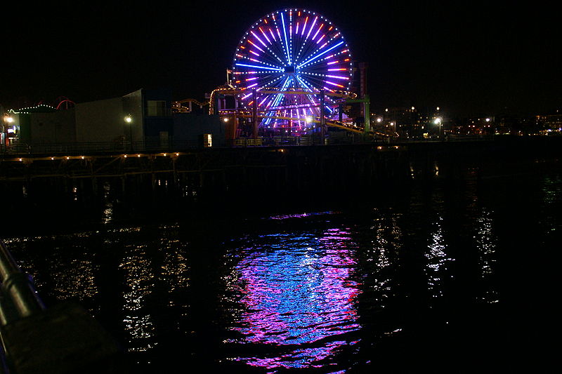 pier at night