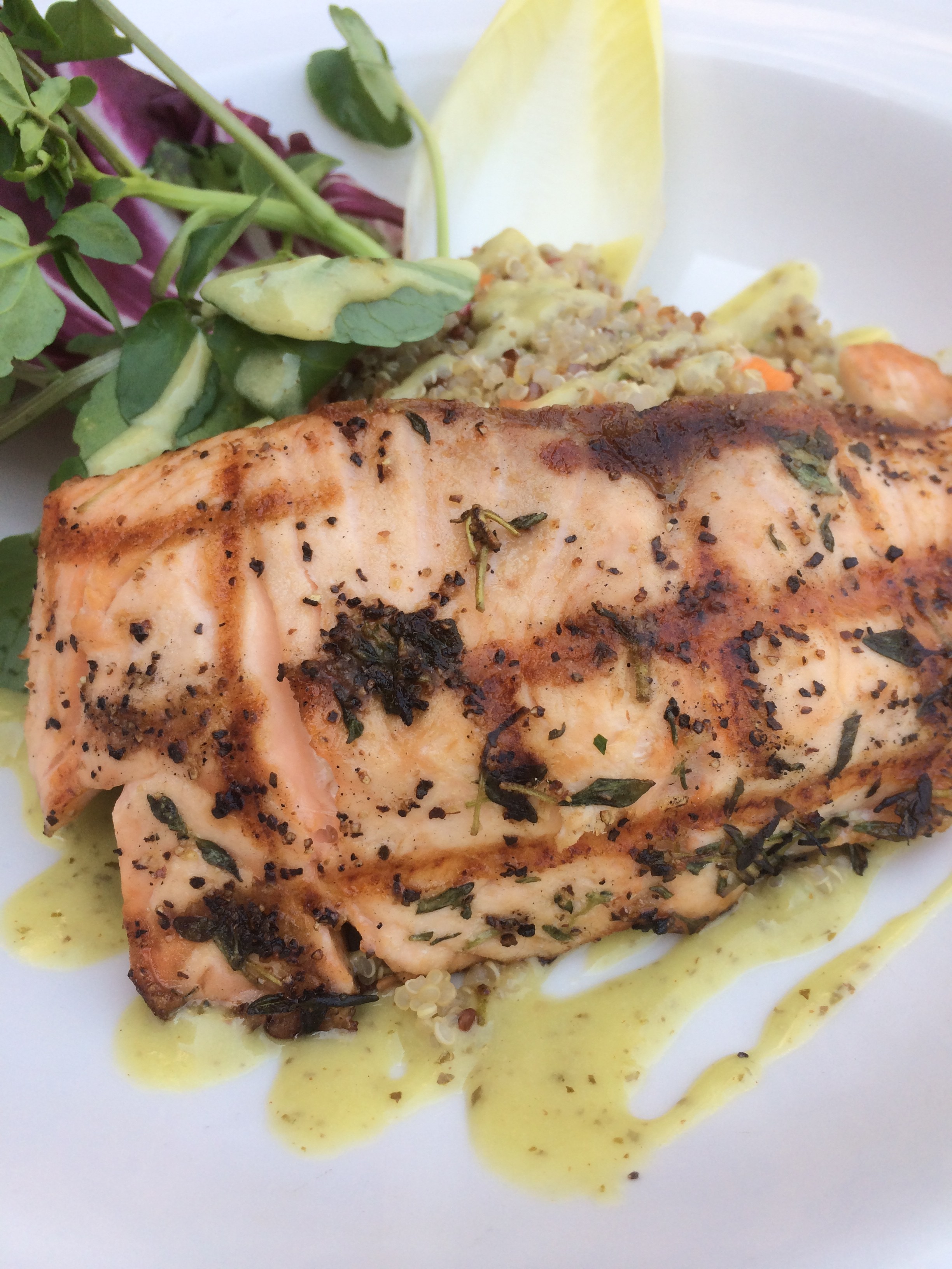 Grilled Salmon and Quinoa Salad