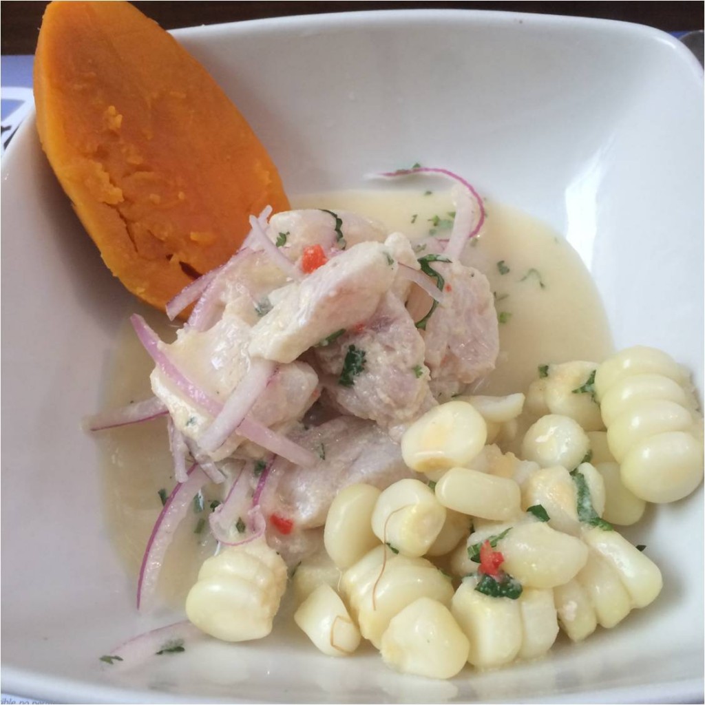 My Ceviche With Sweet Potato, Flounder, Corn