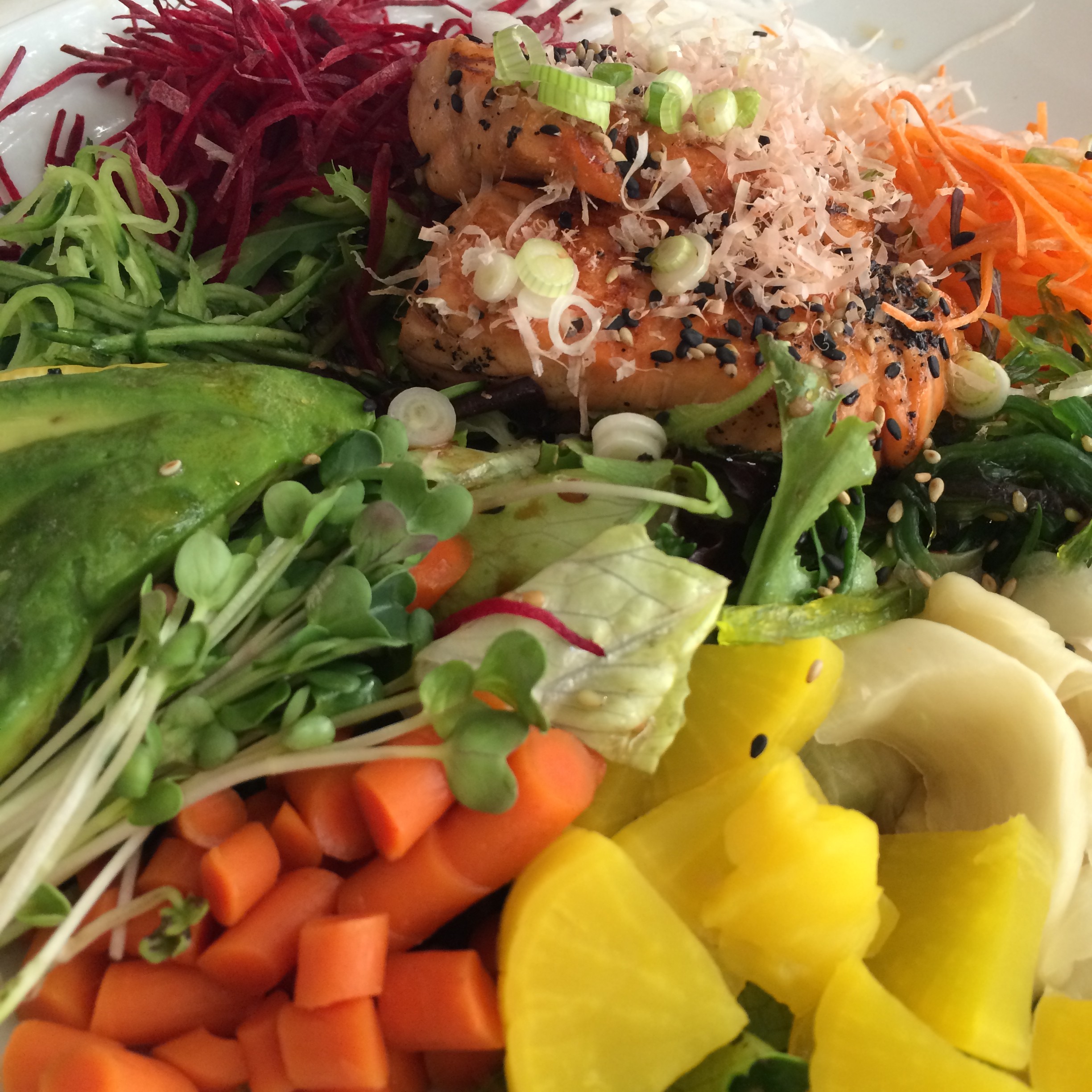 Japanese BBQ Salmon Salad