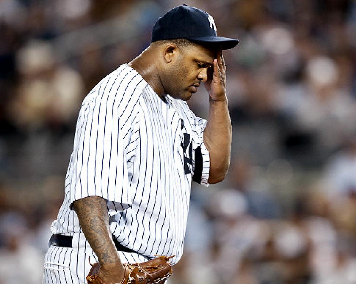 Unhappy CC Sabathia  Photo/nydailynews.com