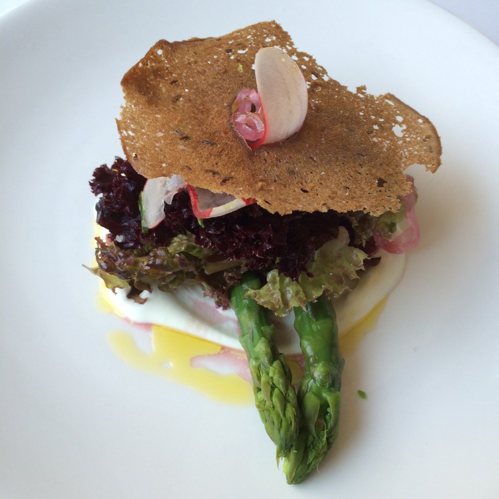 Asparagus and Lola Rosa Salad