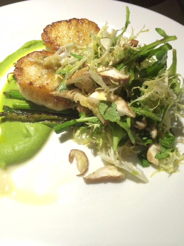 Scallops With Mushroom Salad