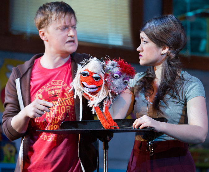 Steven Boyer, Sarah Stiles  photo: Sarah Krulwich, nytimes.com