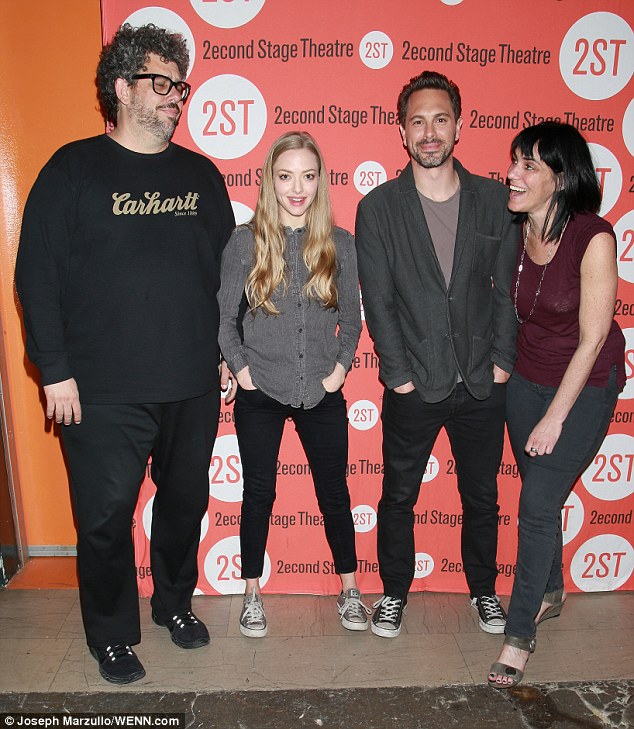 Neil LaBute, Amanda Seyfried, Thomas Sadoski, Leigh Silverman  photo: