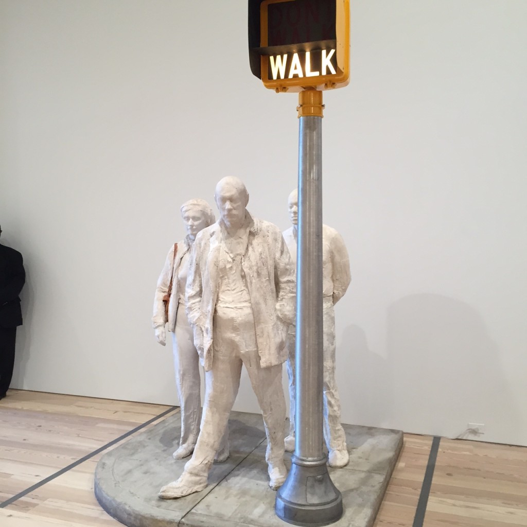 George Segal, 'Walk, Don't Walk' 1976