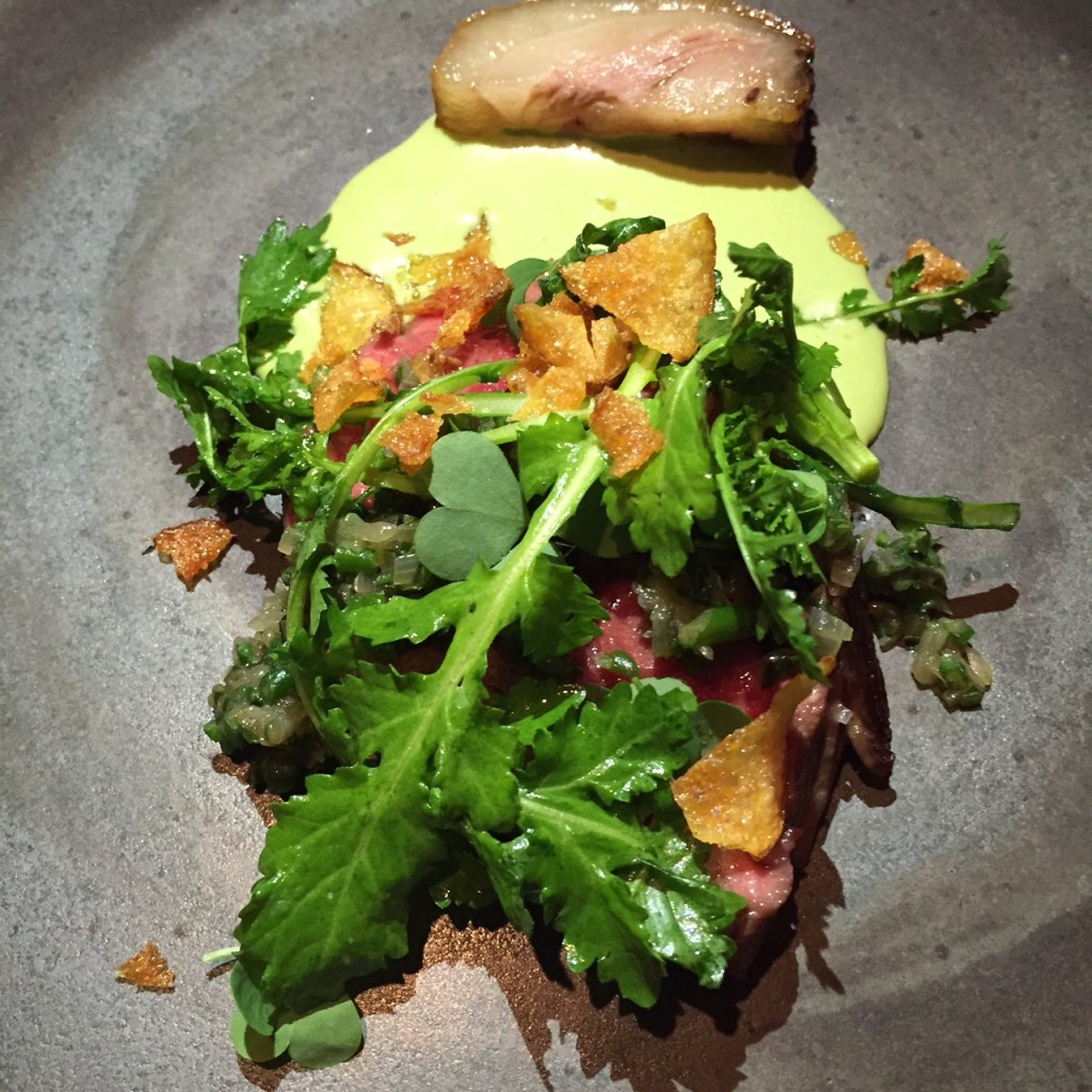 Beef, Sorrel, sea Beans