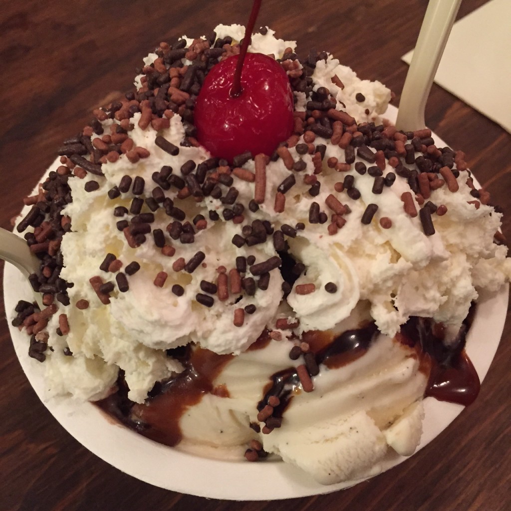 Davey's Hot Fudge Sundae