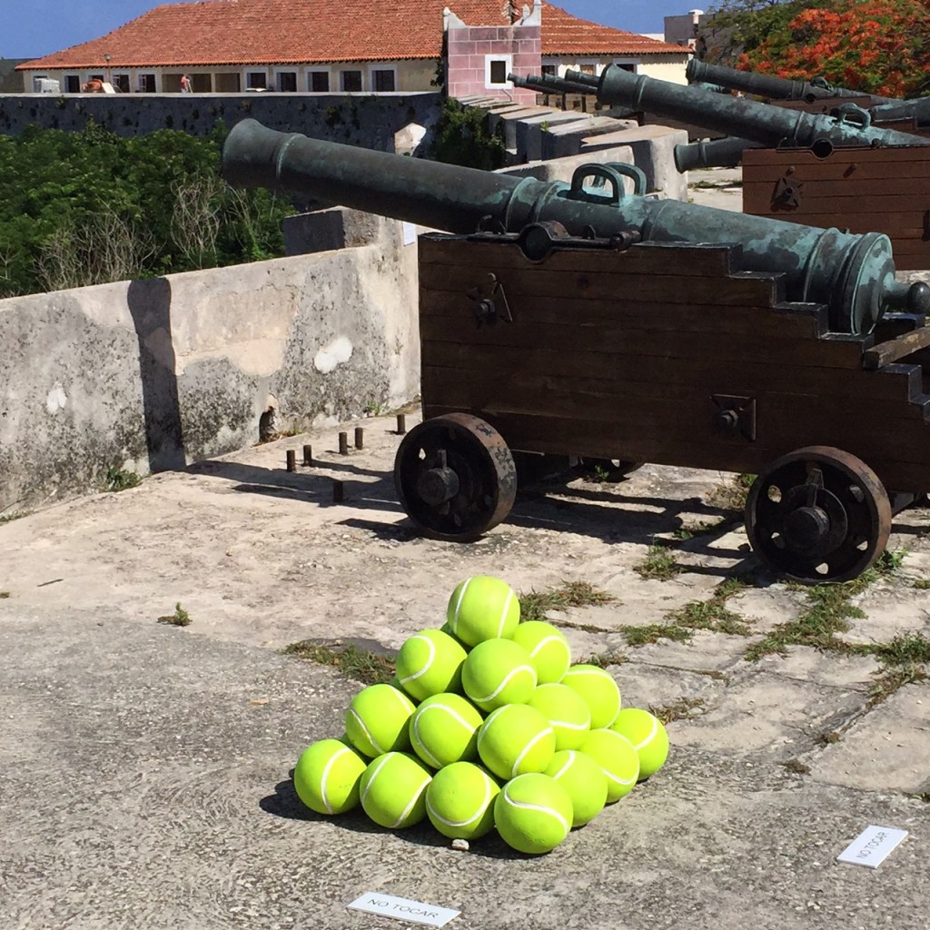 Artwork by the Cannon Embrasures