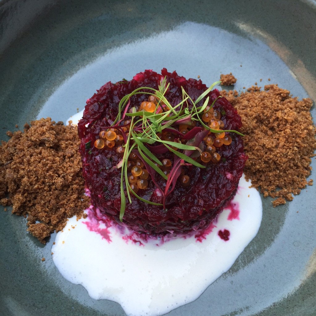 Beetroot Tartare, little park