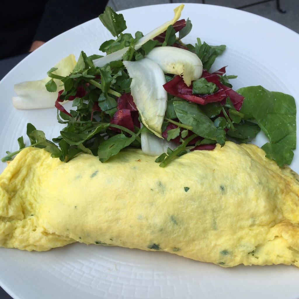 Fresh Herb Omelette, little park