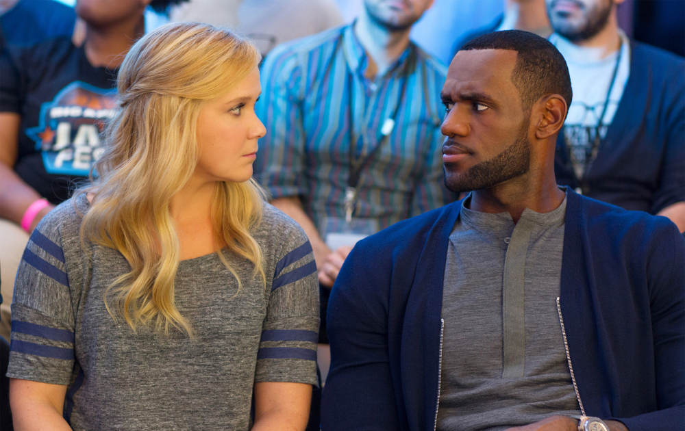 Amy Schumer, LeBron James,photo:Mary Cybulski/Universal Pictures via AP