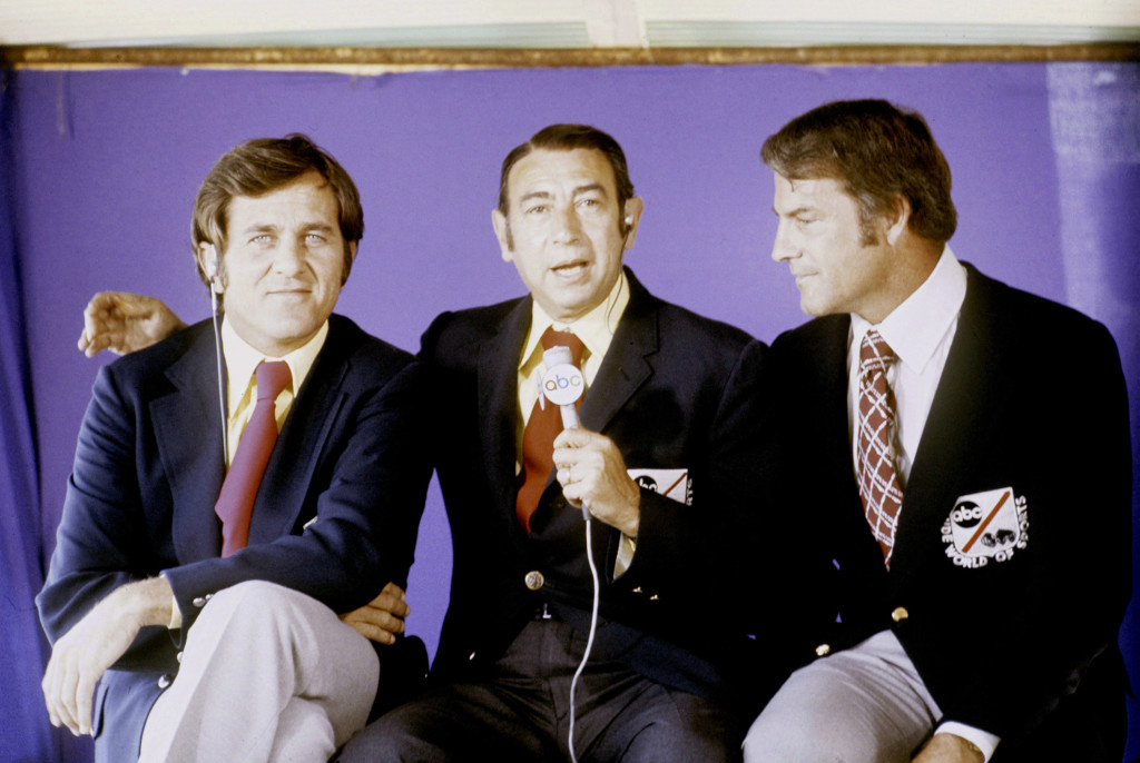 Don Meredith, Howard Cosell, Frank Gifford  photo:thebiglead.com
