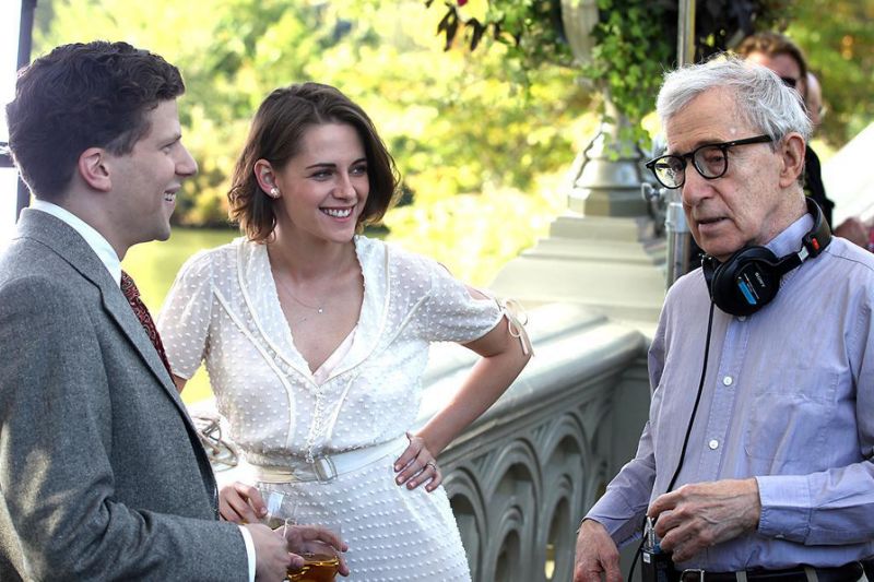 Jesse Eisenberg, Kristen Stewart, Woody Allen