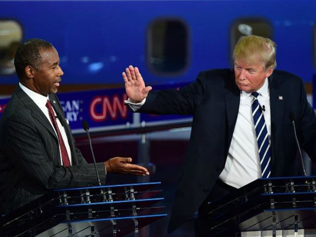 Ben Carson & Donald Trump photo:breitbart.com