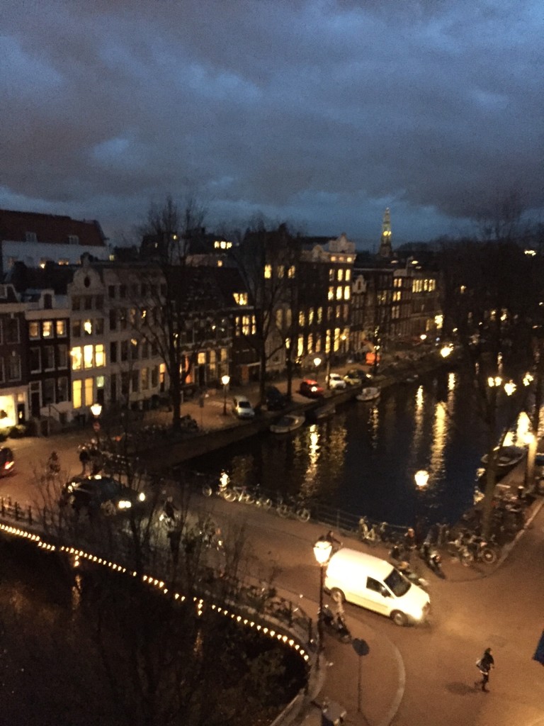View of Henengracht Canal from our apartment