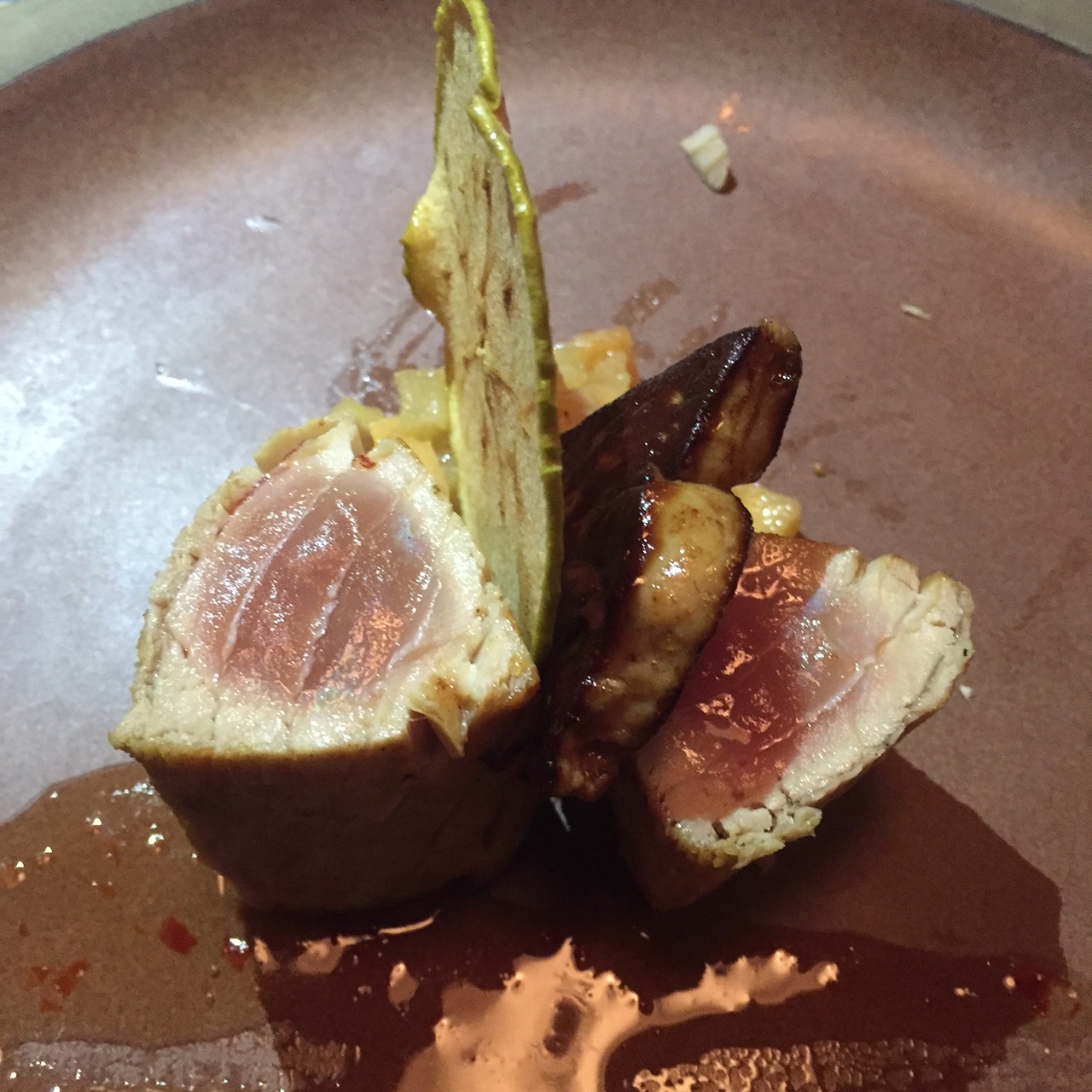 Seared Tuna with Foie Gras
