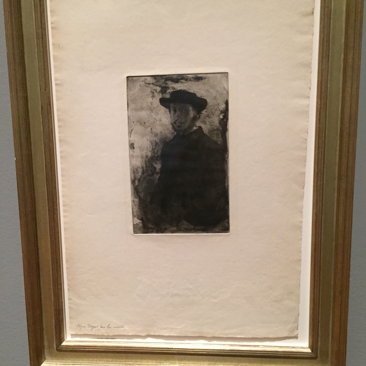 Self-portrait 1857/Etching and drypoint on paper