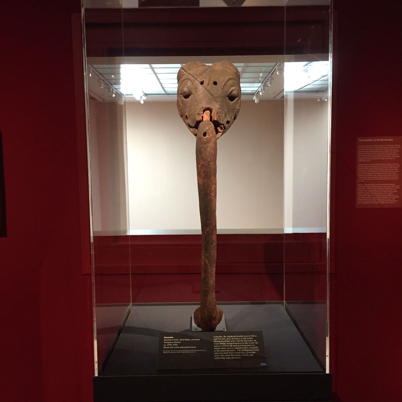 Elephant Mask in Vishnu Exhibit