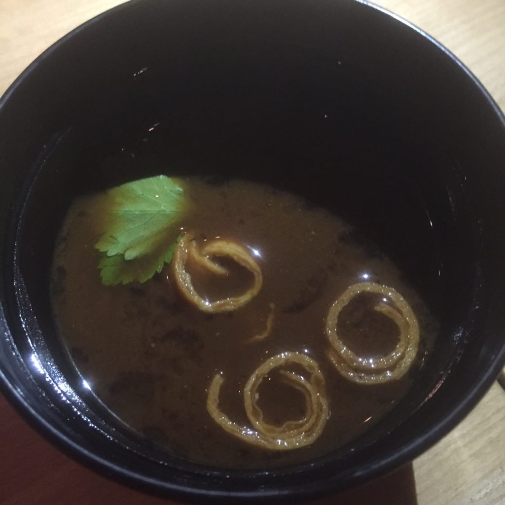 Miso with Razor Clams