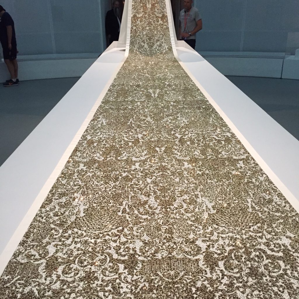 Hand Painted Gold Train