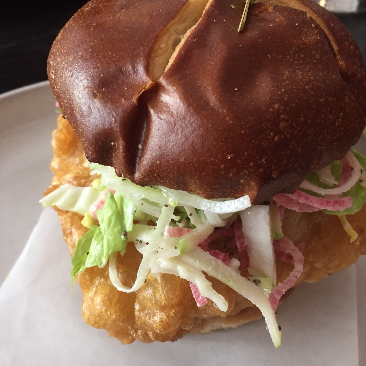 Beer Battered Tofu Sandwich