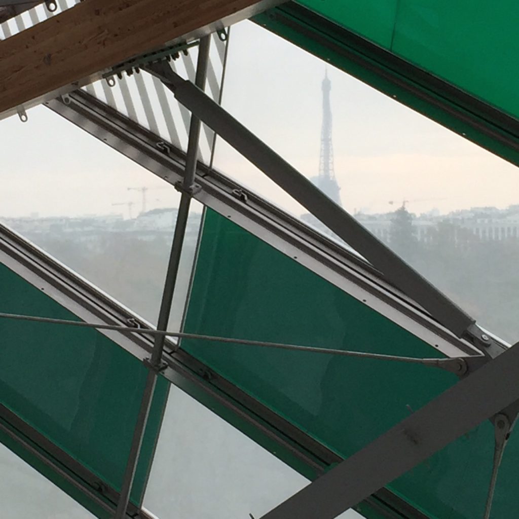 View of Paris from Fondation Rooftop