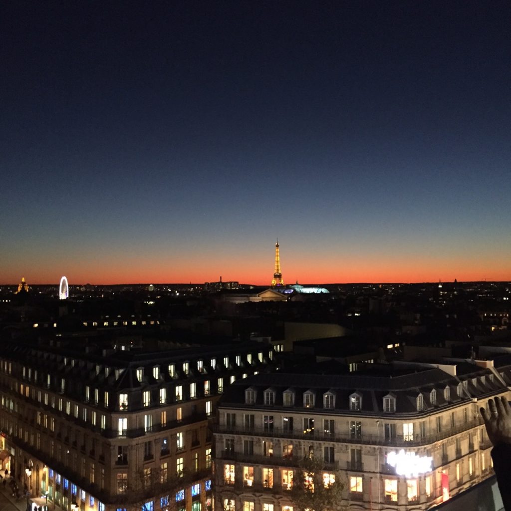 Sunset from Rooftop of Galerie Lafayette