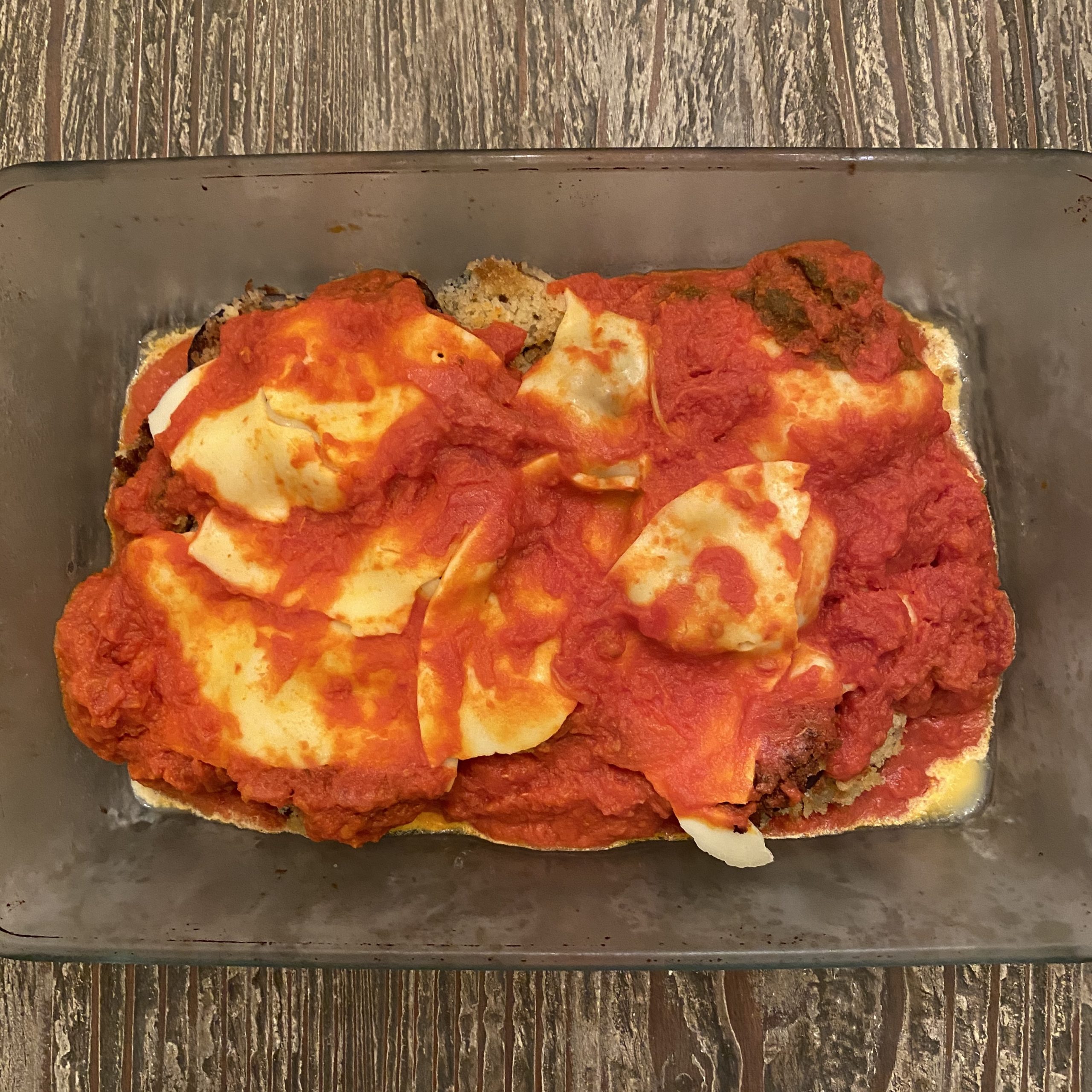 Prepped and ready to warm 